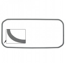 Seal between fuel tank and body Beetle until 7.1960 Karmann Ghia until 7.1960
